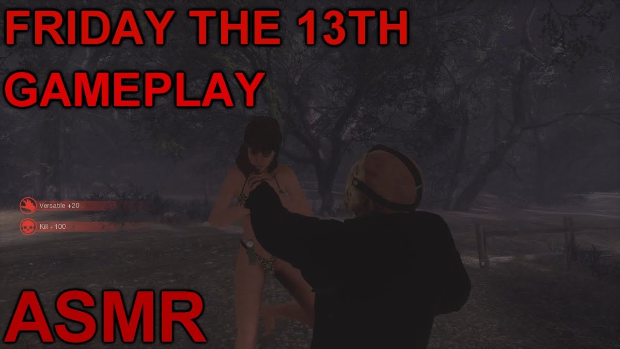 ASMR Friday The 13th Gameplay | Gum Chewing W/ Relaxing Controller Sounds