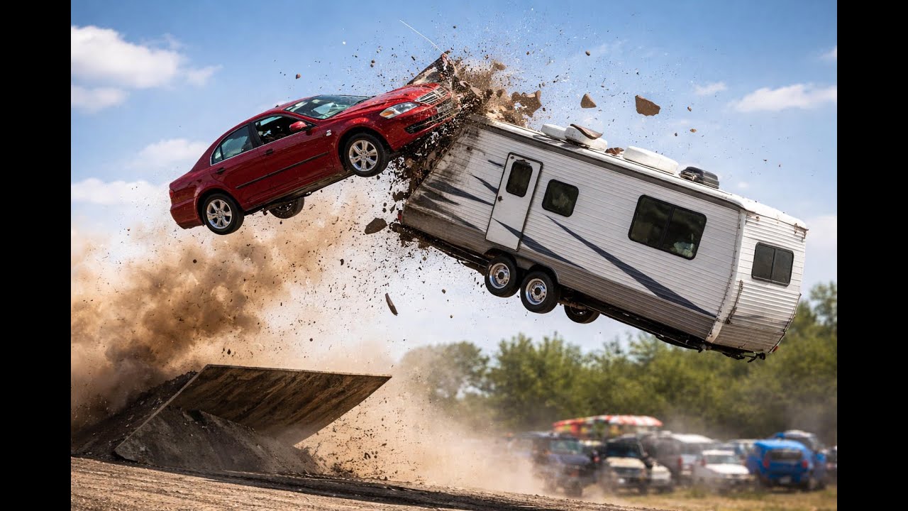 Running Into A Trailer At High Speeds!