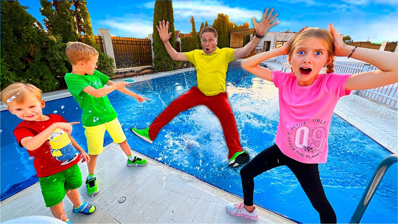 🧚 PRIMUL VIDEO al Melissei 🌊 la PISCINĂ prin MAGIE 🔮