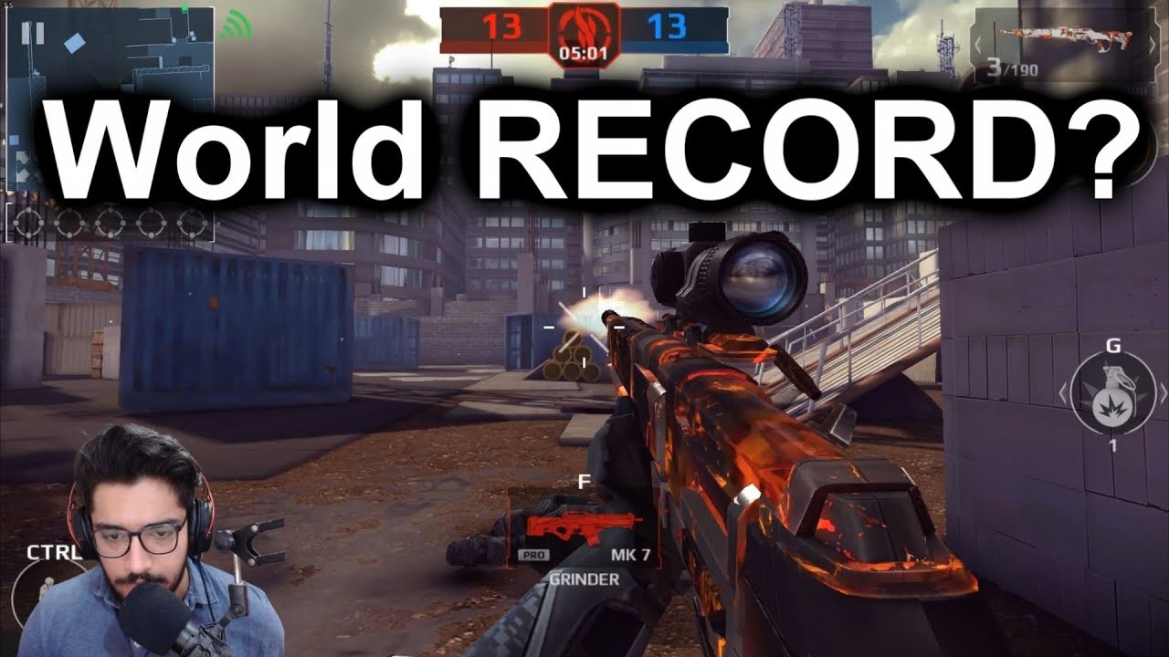 Modern Combat 5 - Longest No Scope From BSW-77 - LIVE!