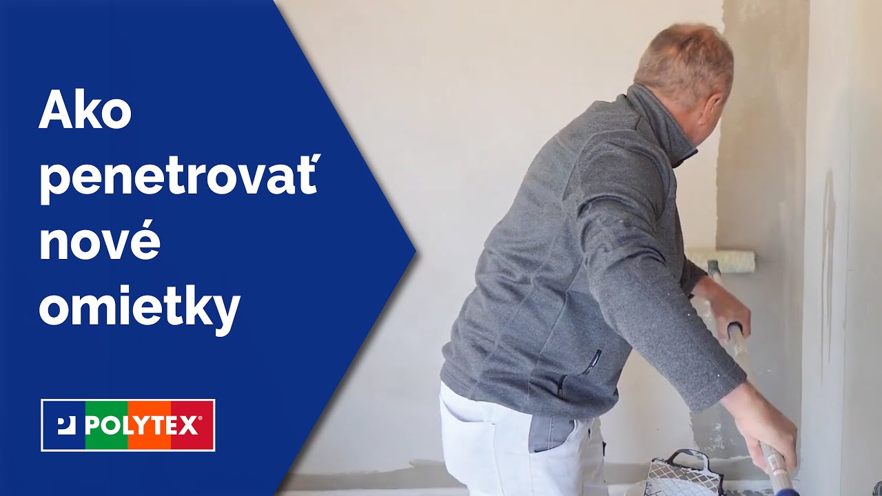Ako penetrovať nové omietky pred maľovaním stien