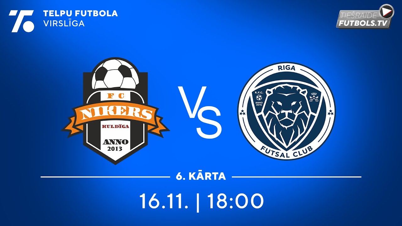 FC Nikers - Riga Futsal Club | TF Virslīga 25/26
