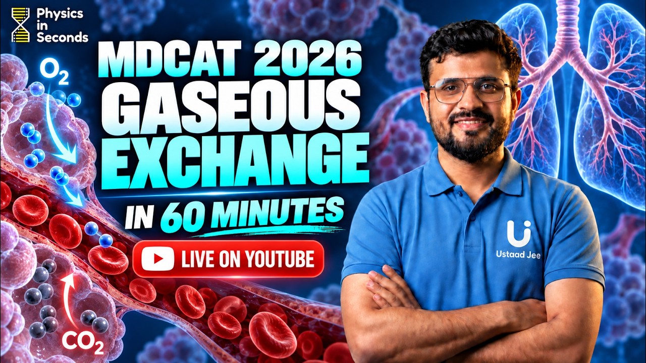 MDCAT 2026 | Biology | Gaseous Exchange In 60 Minutes!