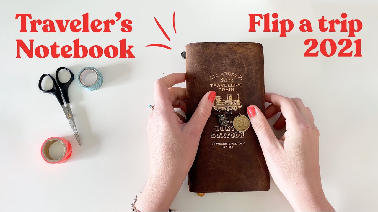 Traveler's notebook flip through 2021 (ASMR)