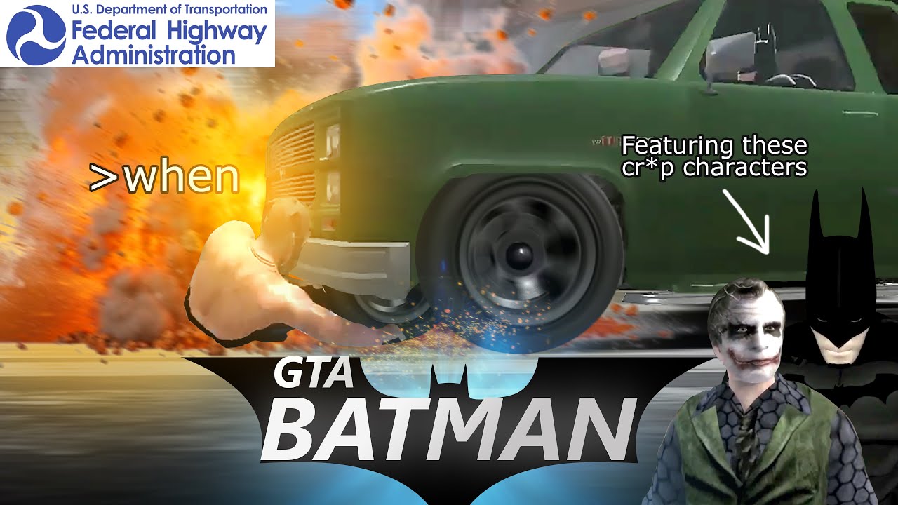 GTA: Batman Runs Over Bane With a SUV