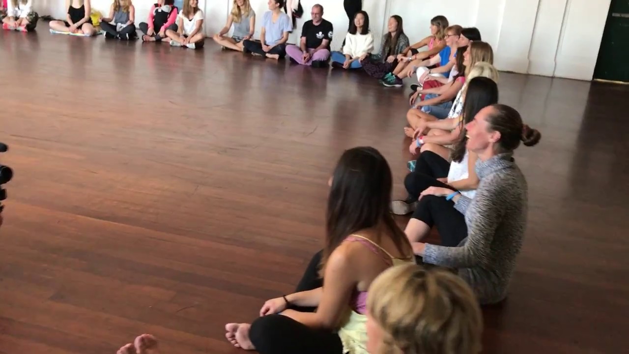 Seated Laughter Meditation at Bondi Beach