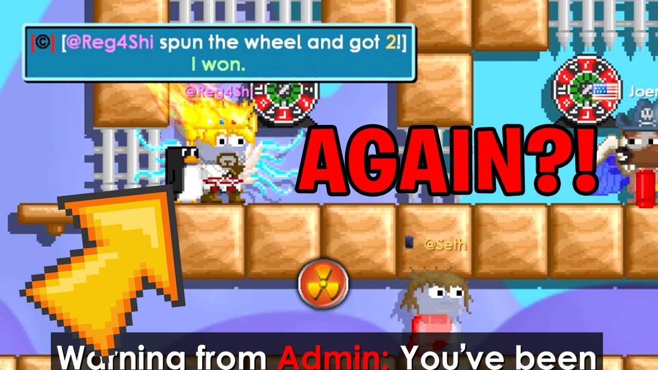 @Seth BANS @MODERATOR FOR PLAYING CASINO | Growtopia