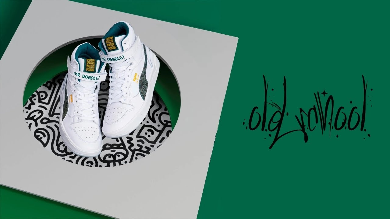 Олдскульные кроссовки Puma Sky LX x Mr. Doodle