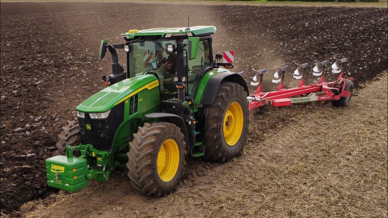 Podzimní orba 2023 | Nový John Deere 7R 290 GEN 2 + Pöttinger