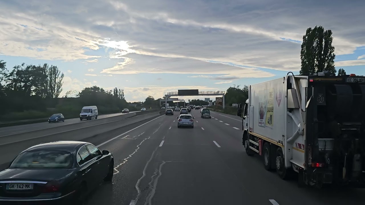 309 4K POV Real Truck Driving MAN TGX 520 France A36 and A5