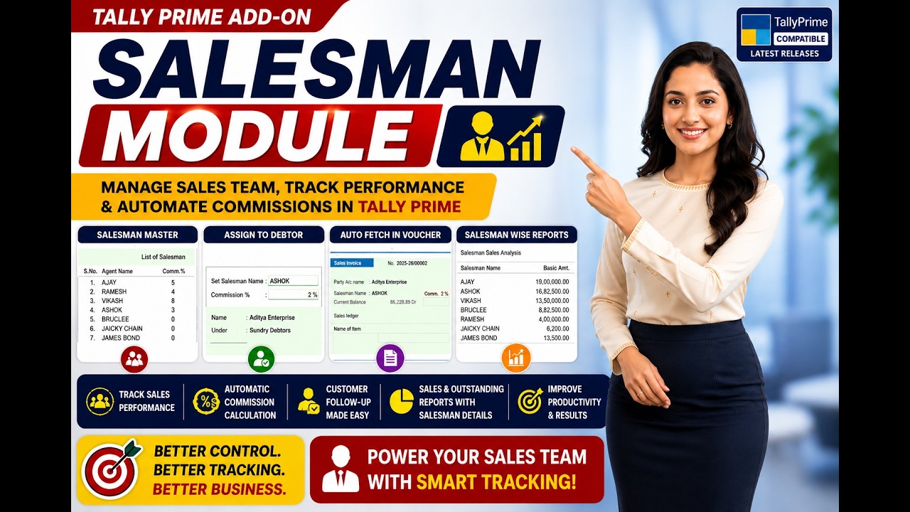 Tally Customized Add-on: Salesman Module