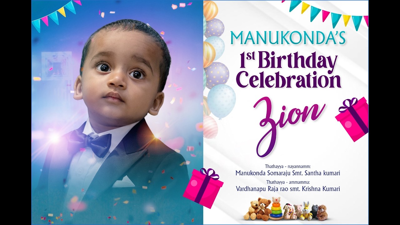 MANUKONDA'S 1st BIRTHDAY CELEBRATION 14-02-2026    AS MEDIA