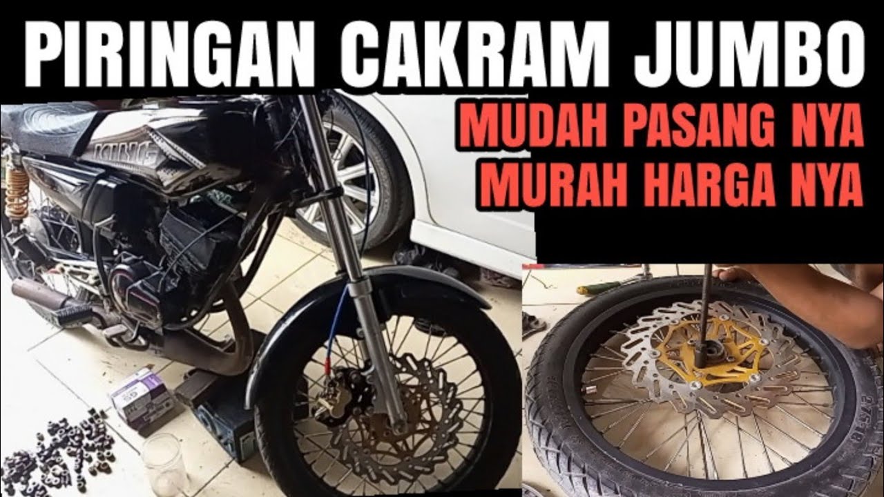 CARA PASANG PIRINGAN CAKRAM / DISC BRAKE LEBAR YAMAHA RX KING
