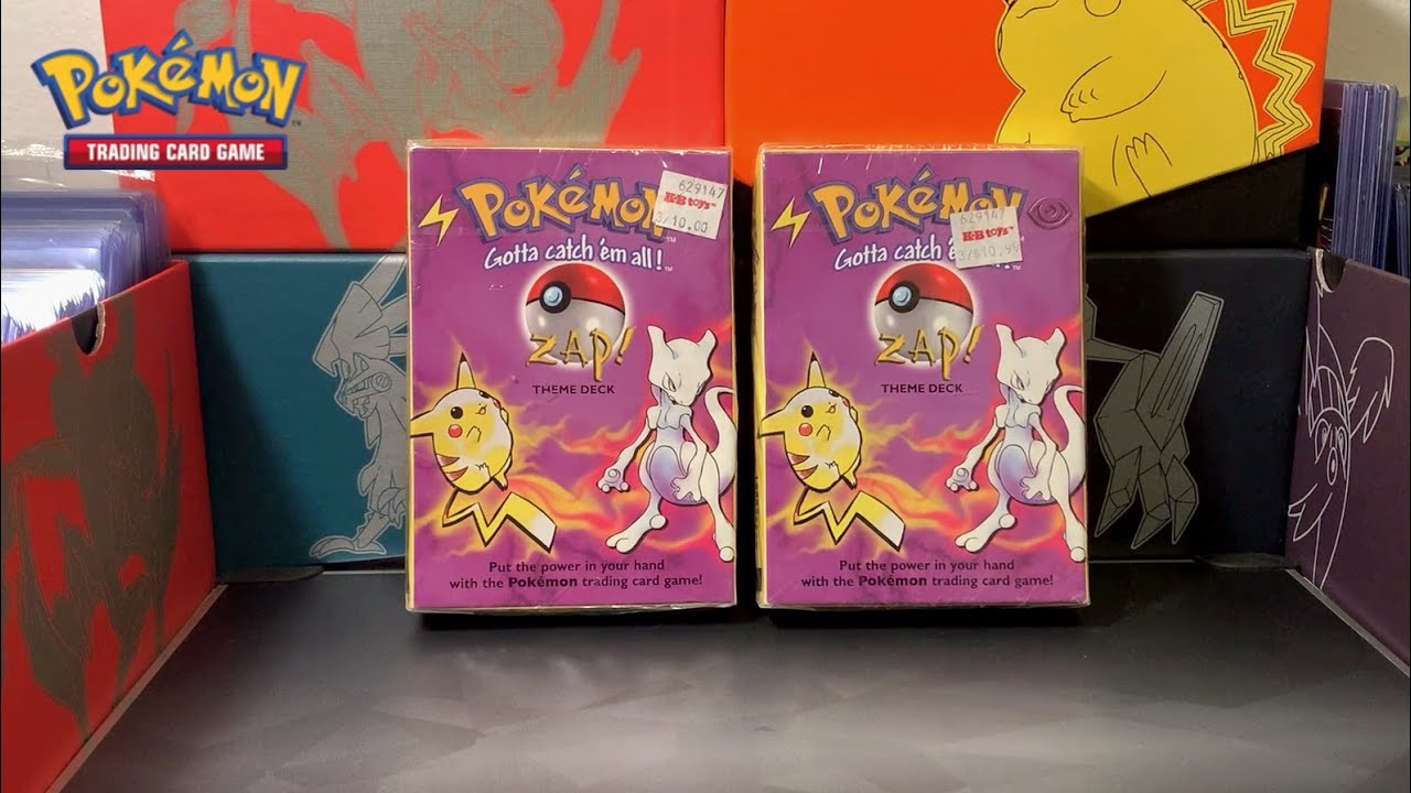 ⚡⚡⚡ 1999 Pokemon Base Set ZAP Mewtwo Pikachu Theme Deck ⚡⚡⚡