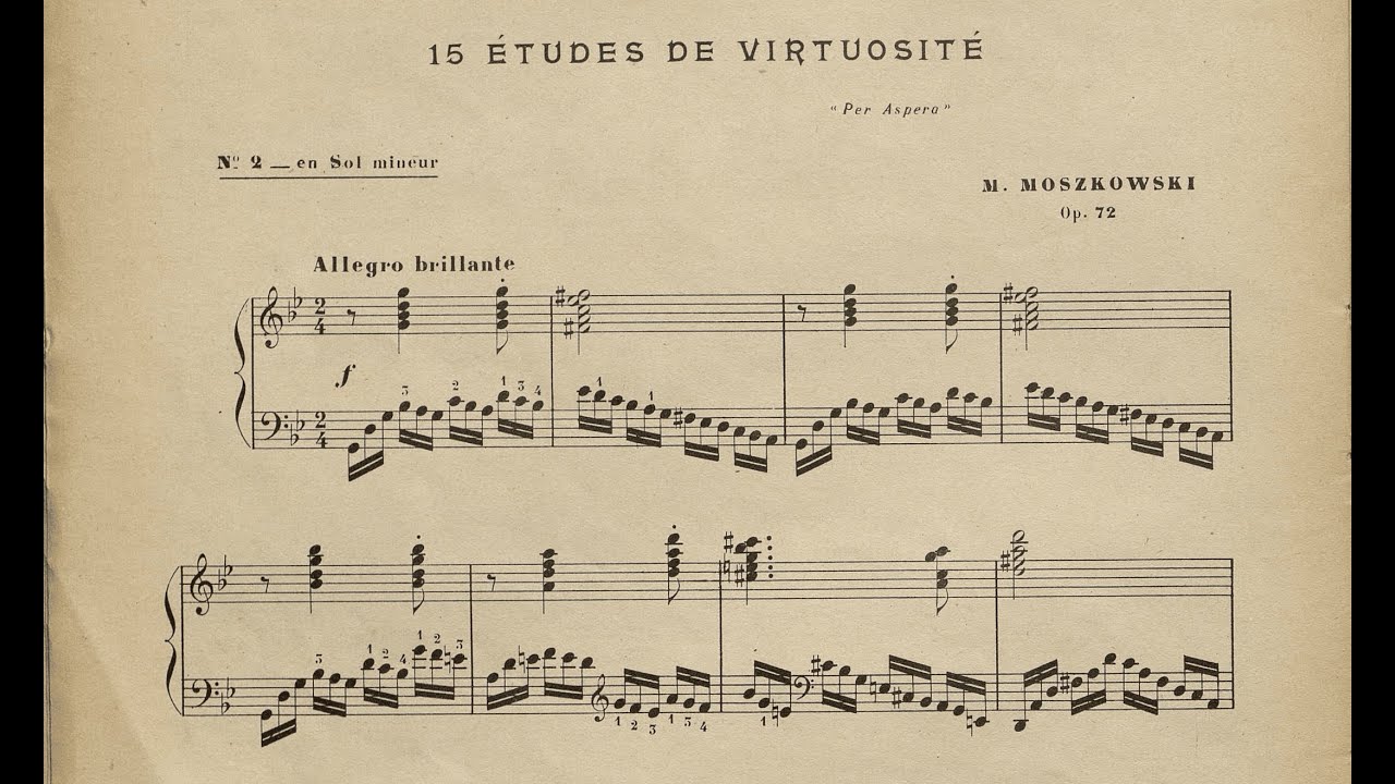 Moszkowski - Etude Op. 72, No. 2 [Gabriel Quenneville-B&eacute;lair]