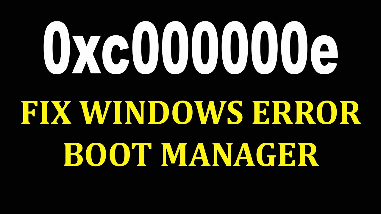 How to Fix 0xc000000e Windows failed to start | Как исправить ошибку 0xc000000e