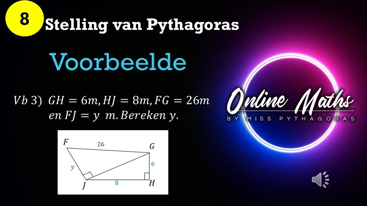 Stelling van Pythagoras Gr8 Les2 Nog voorbeelde