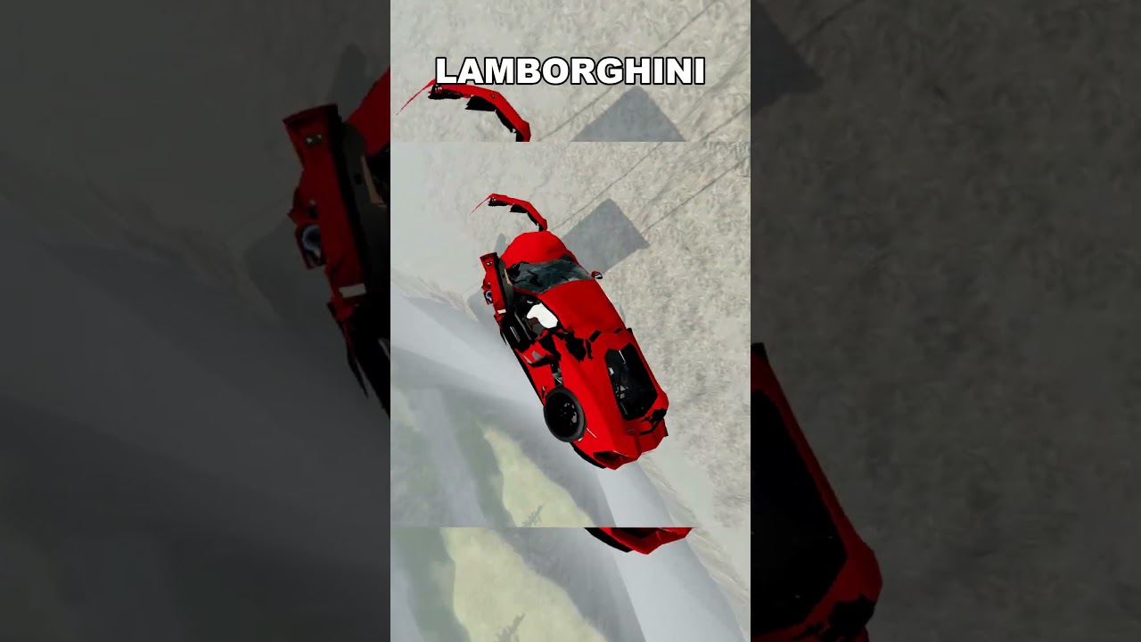 SUPERCARS TRY TO FLY OVER A DESTROYED BRIDGE 💥 