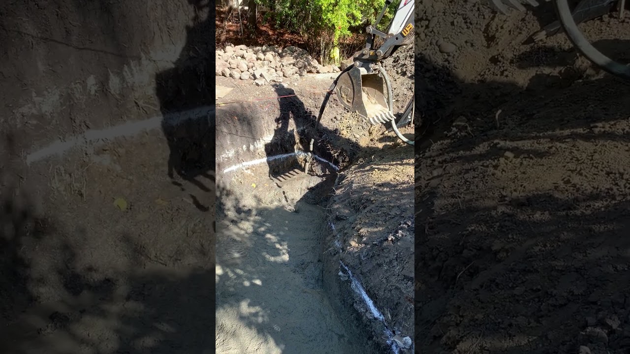 Pumping Concrete With Mini Excavator