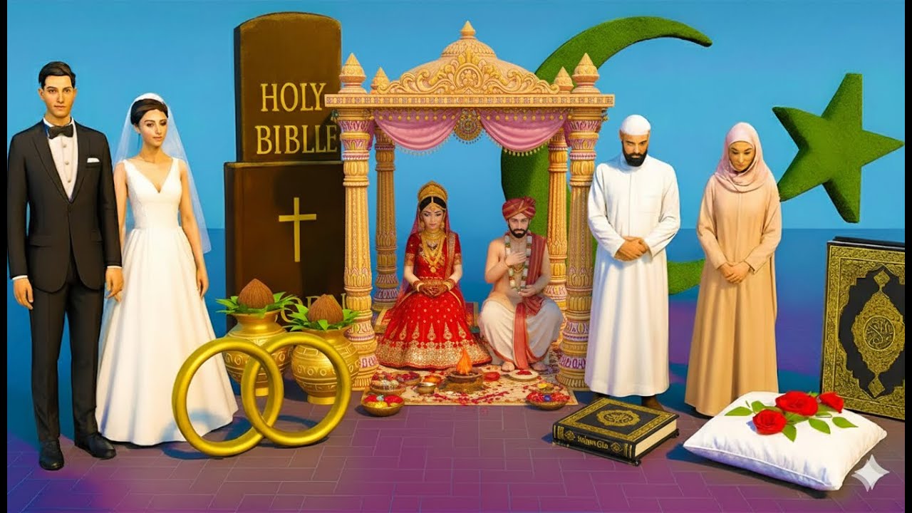 Christian Marriage vs Islamic Marriage vs Hindu Marriage
