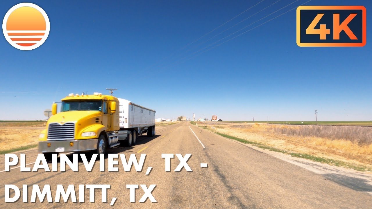 Plainview, Texas to Dimmitt, Texas.  Drive With Me!