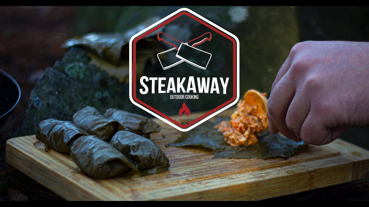 TRADITIONAL CHRISTMAS STUFFED GRAPE LEAVES WITH MEAT AND RICE
