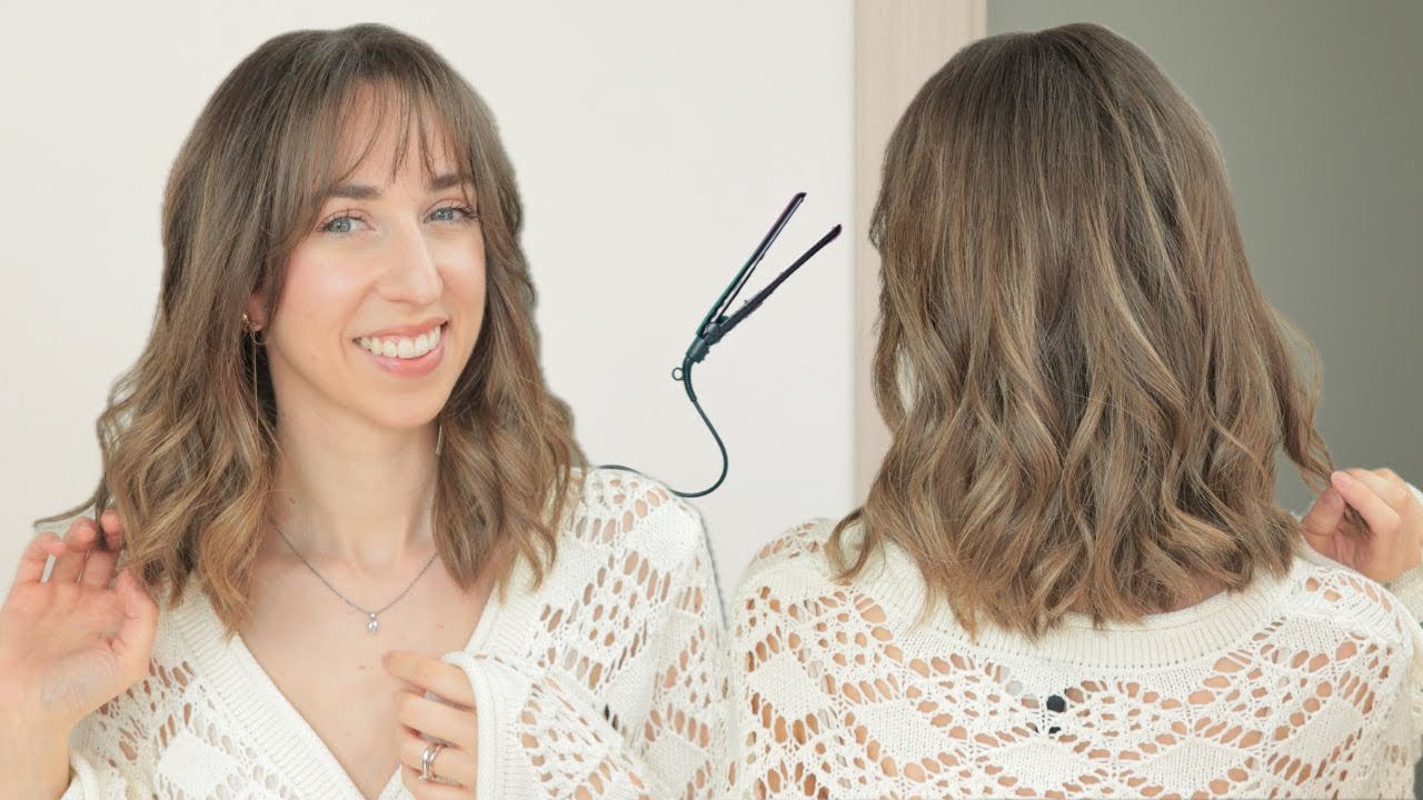 Boccoli sui capelli CORTI ~ Piega mossa con la PIASTRA | Silvia Viscardi