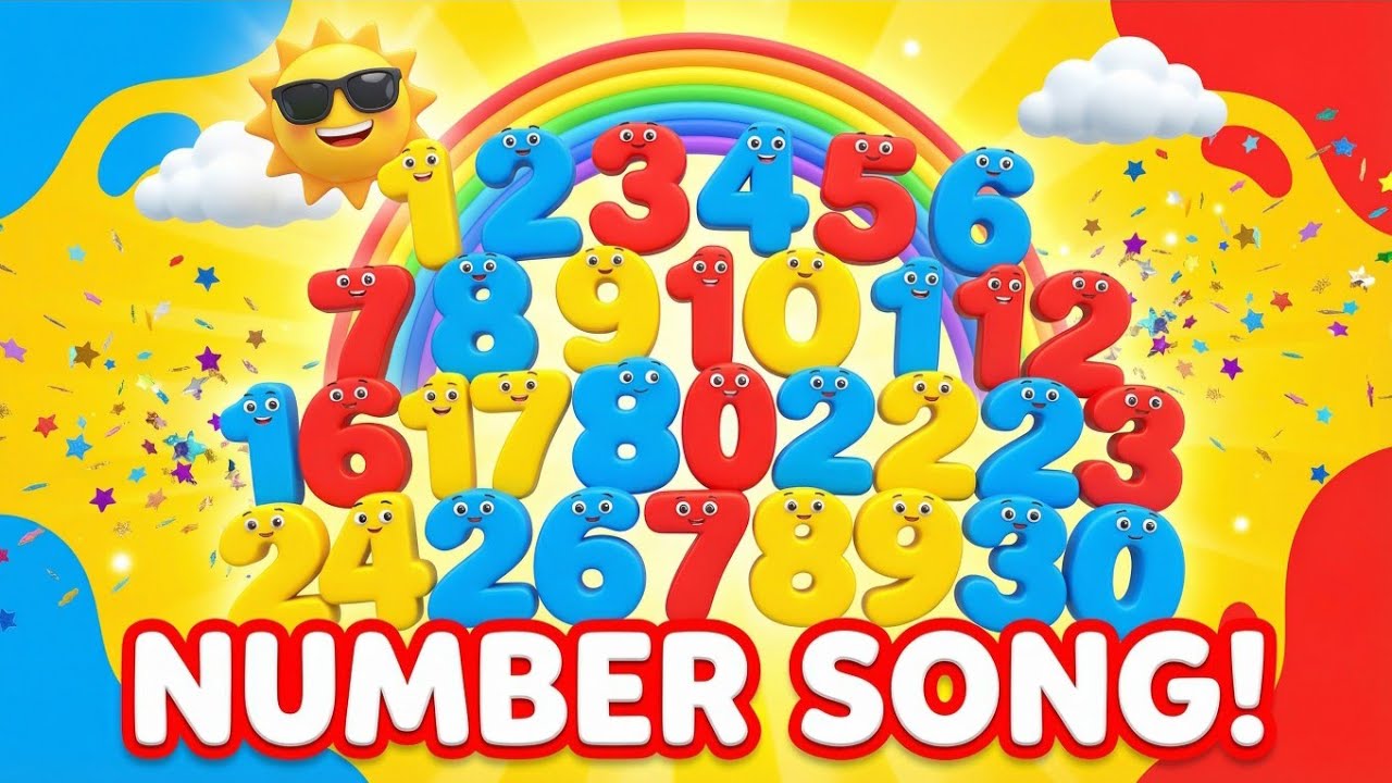 Counting Song 1–30 | Learn Numbers for Kids | Fun Number Song 🎵| nursary rayams 