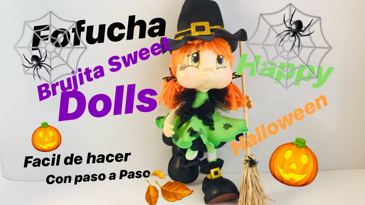 FOFUCHA Brujita para HALLOWEEN   🕷🕸(CURSO paso ➡️ paso)