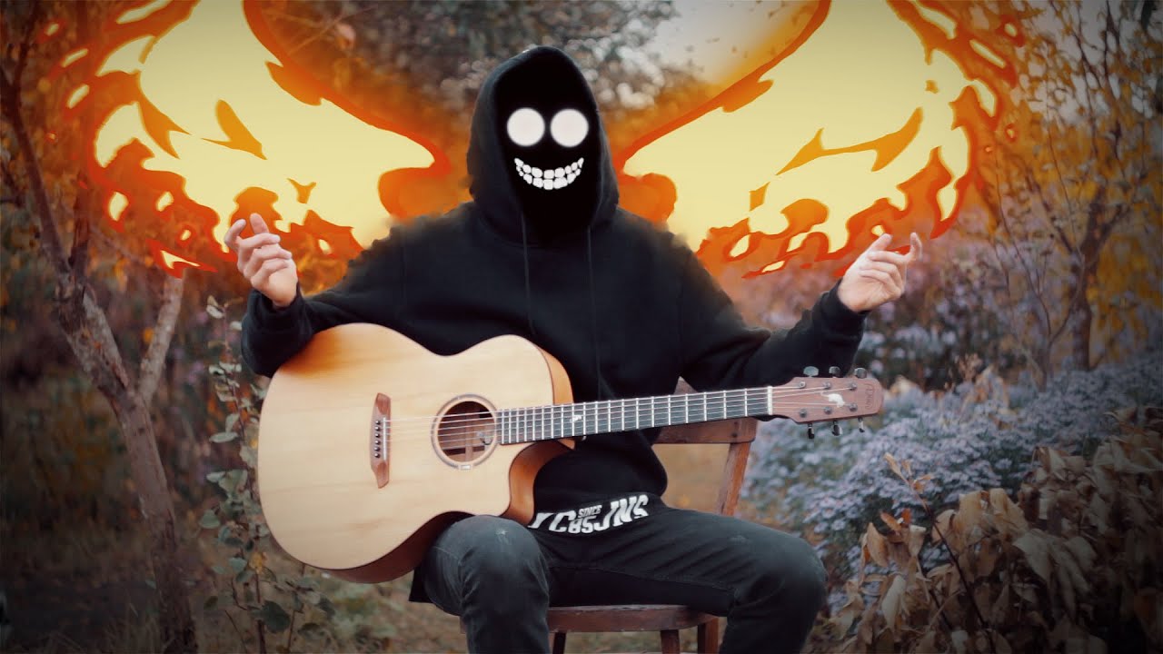 Aleks Ryazanov - Neon Guitar (Glowing, Scribble)