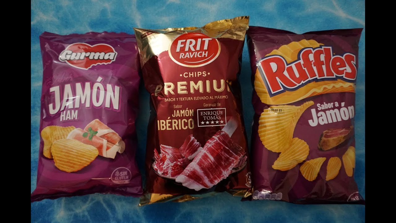 PROBANDO PAPAS DE SABOR JAMON DE DISTINTAS MARCAS