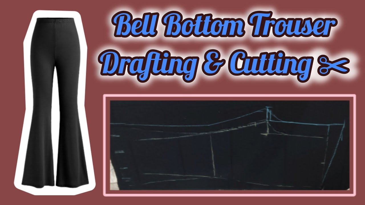 Bell Bottom Pant Drafting & Cutting #youtube #bellbottomjeans #stitchboutique #trending #stitching 
