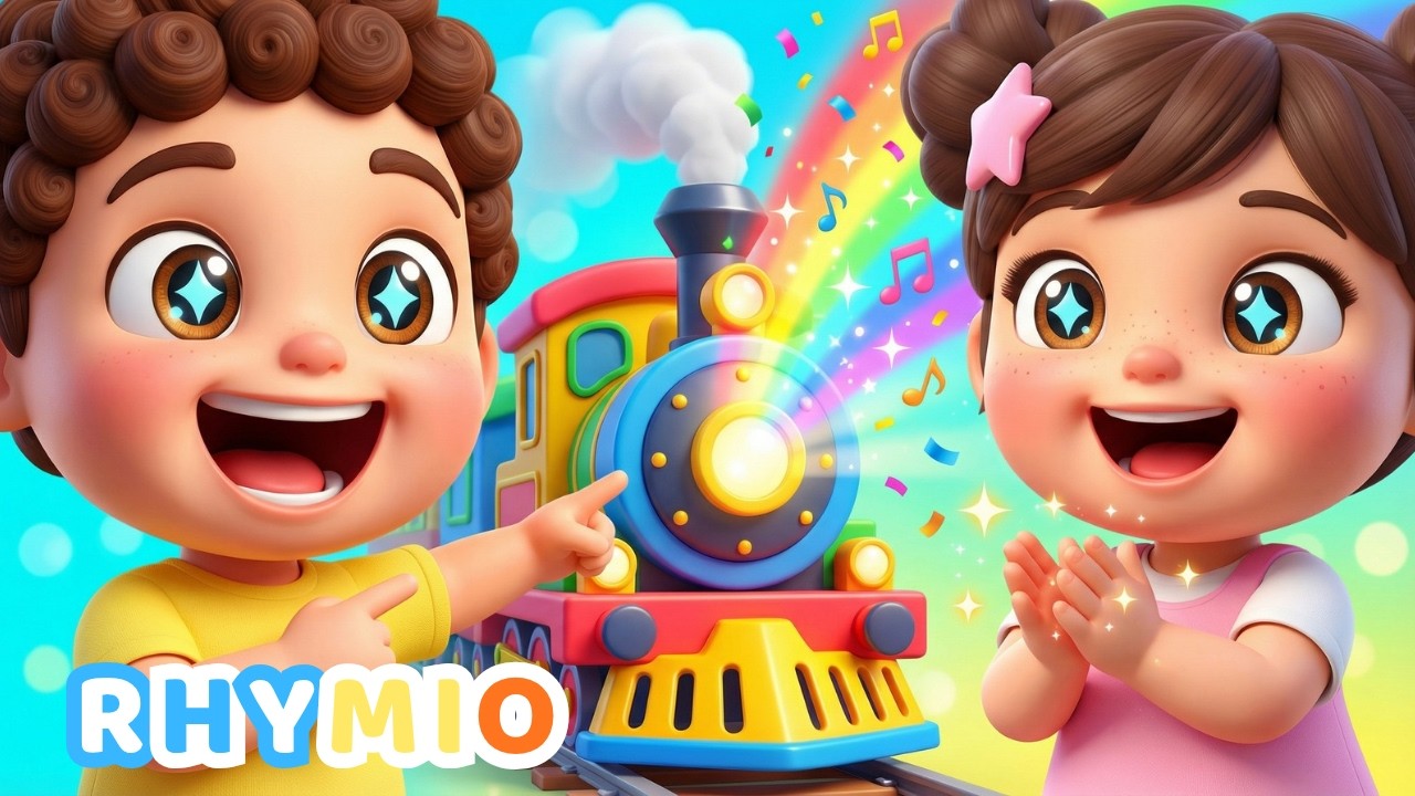 Choo Choo Train Song for Toddlers 🚂 Rio & Mio Version 2 | Rhymio Nursery Rhymes