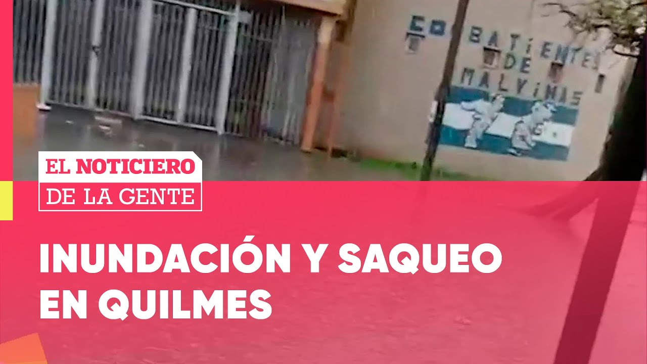 SE INUNDÓ una ESCUELA y la SAQUEARON #ElNotidelaGente