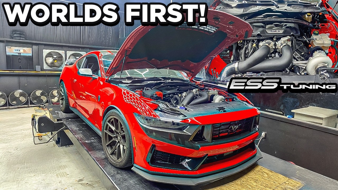 Первый в мире Mustang S650 Dark Horse с наддувом ESS! (Динамометрические испытания Mustang S650 с...