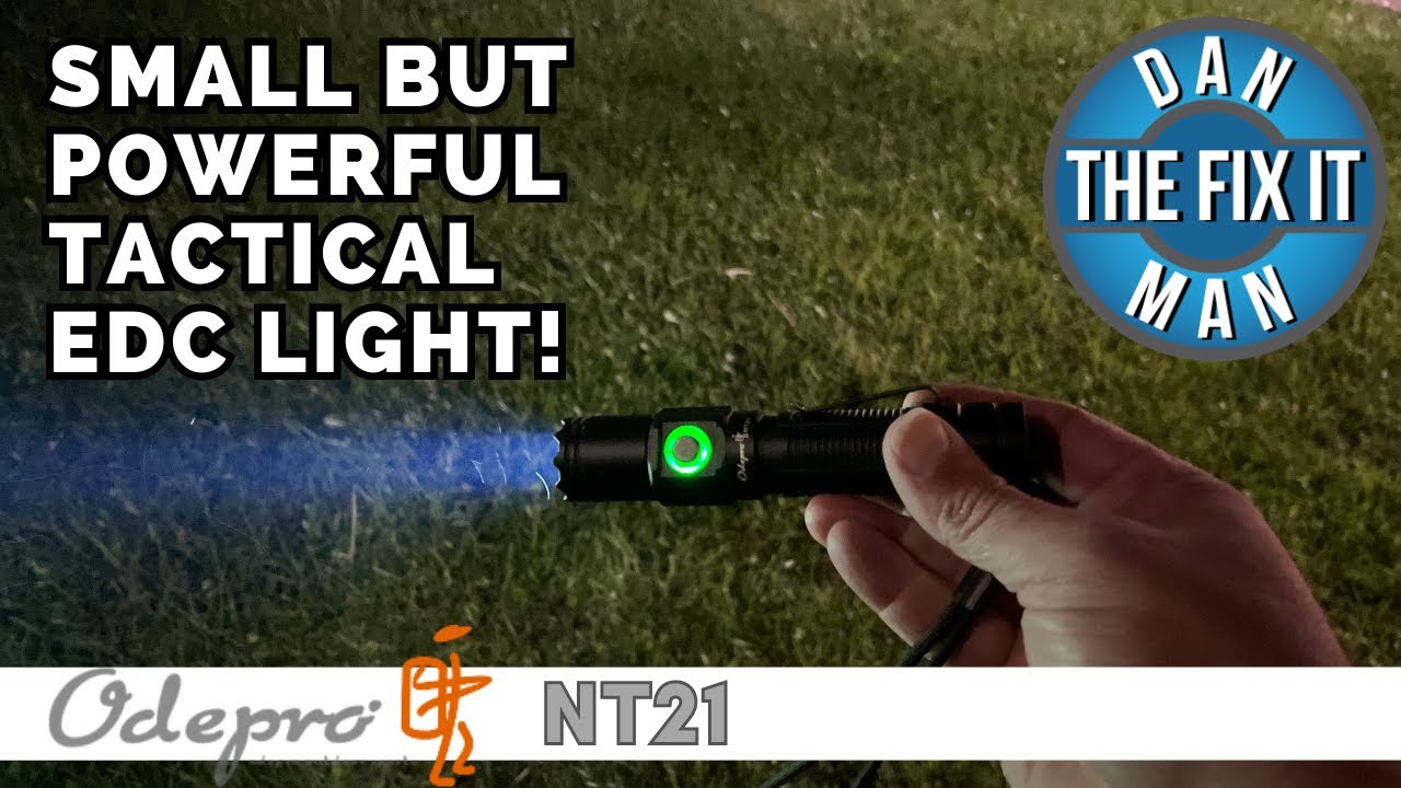 NEW! ODEPRO NT21 - Powerful Long Throw Tactical EDC Flashlight - 1200 Lumens, 300 Meters NT 21 NT-21