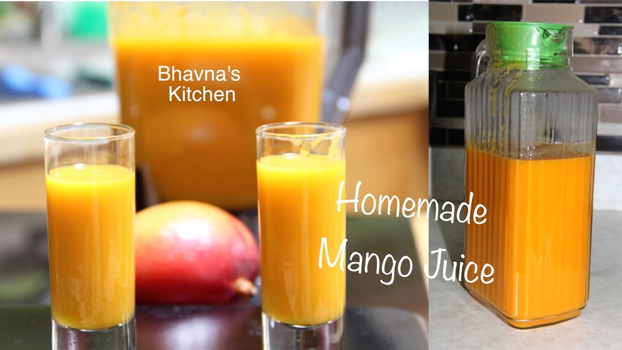 Homemade Mango Juice Video Recipe | No added Sugar  | Bhavna's Kitchen