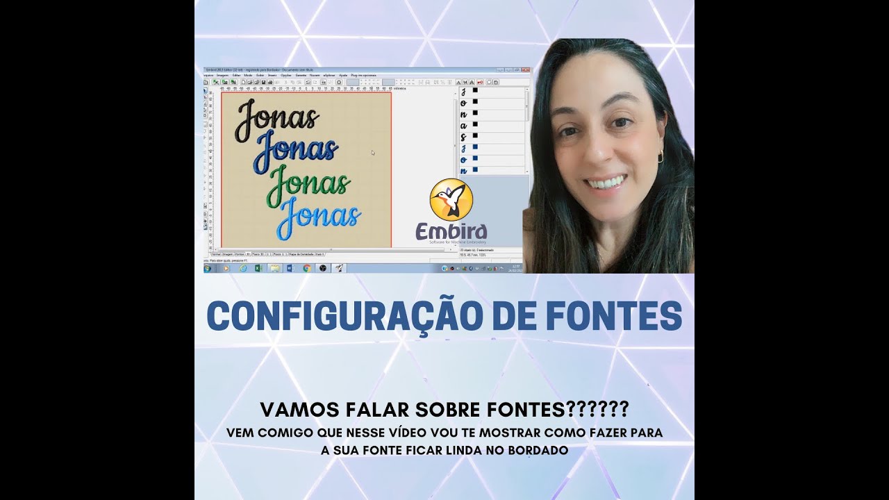 Configuração de fontes no EMBIRD