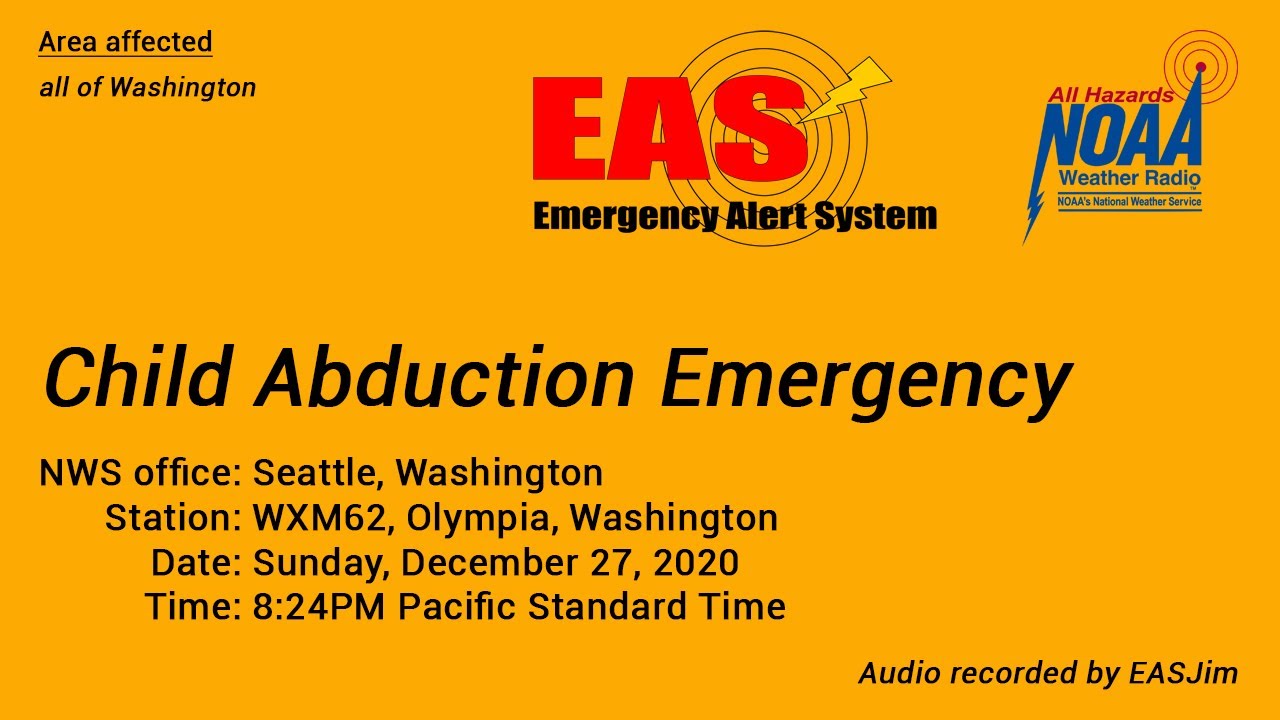 EAS #448: NWR Child Abduction Emergency- Dec. 27, 2020- 8:24PM PST