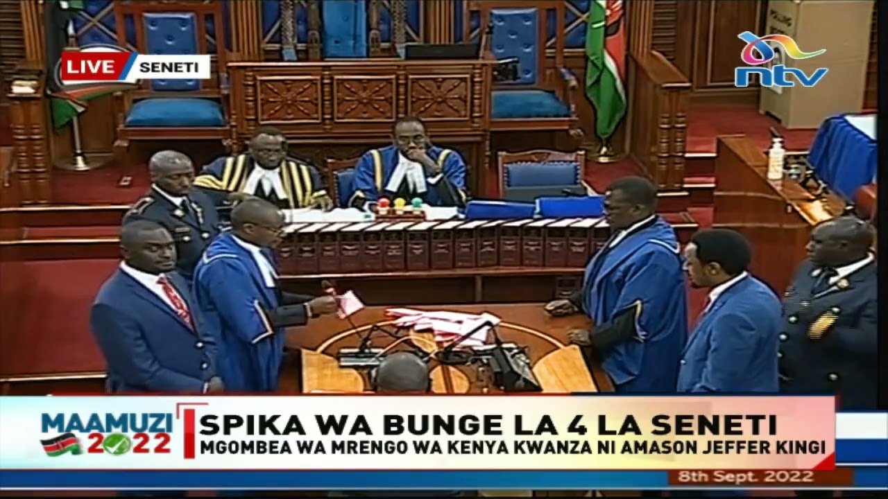 Amason Jeffa Kingi elected as Speaker of the Senate