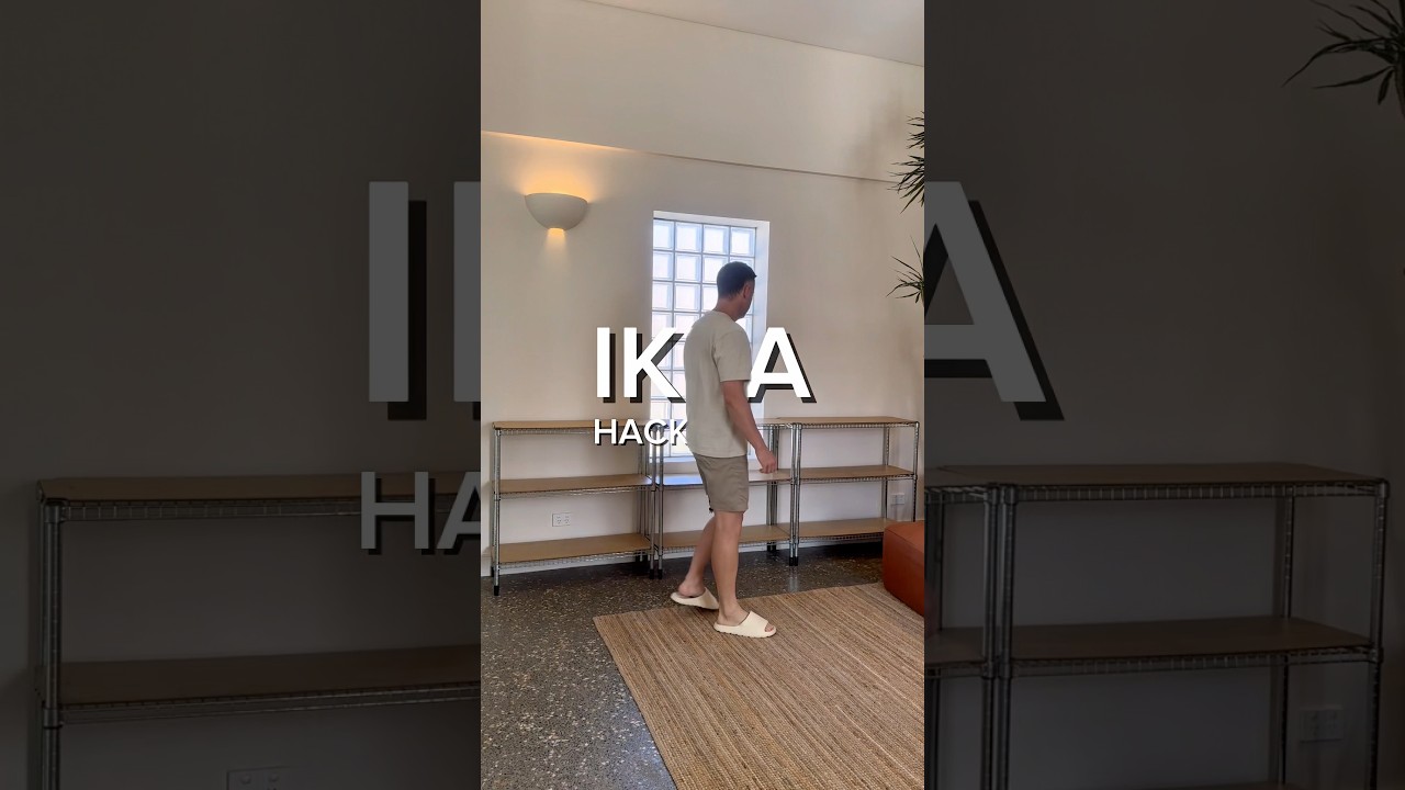 A quick hack (literally) later and they&rsquo;re finally the right fit for here. #ikeahack #ikea