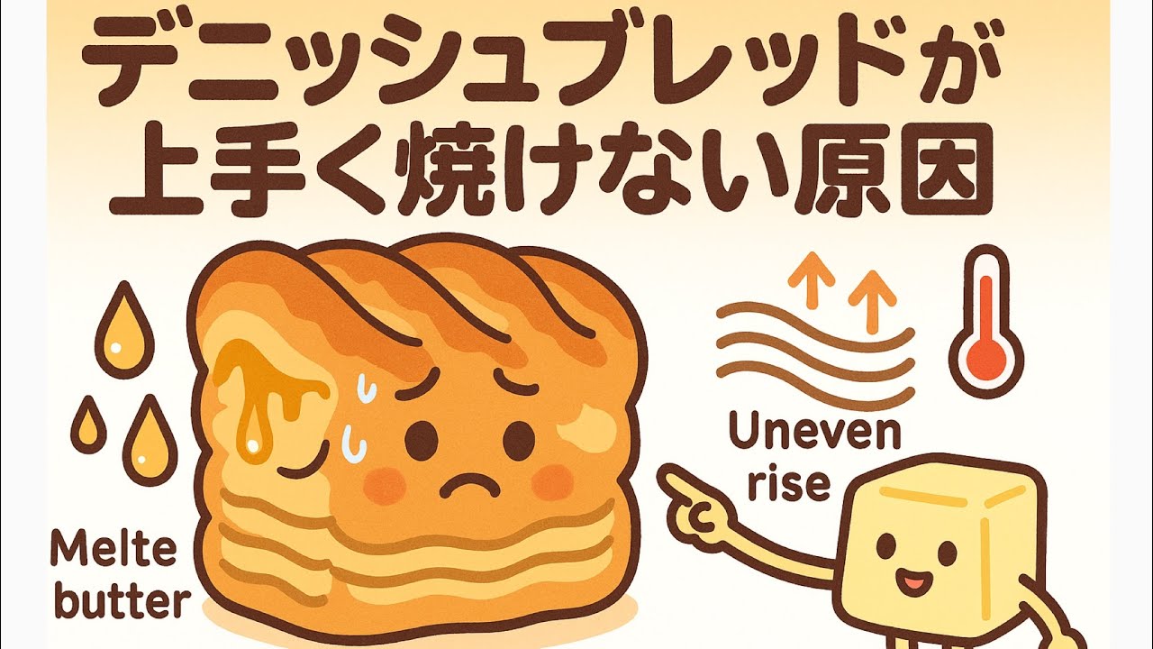 デニッシュブレッドが上手く焼けない原因　12月13日(土) 