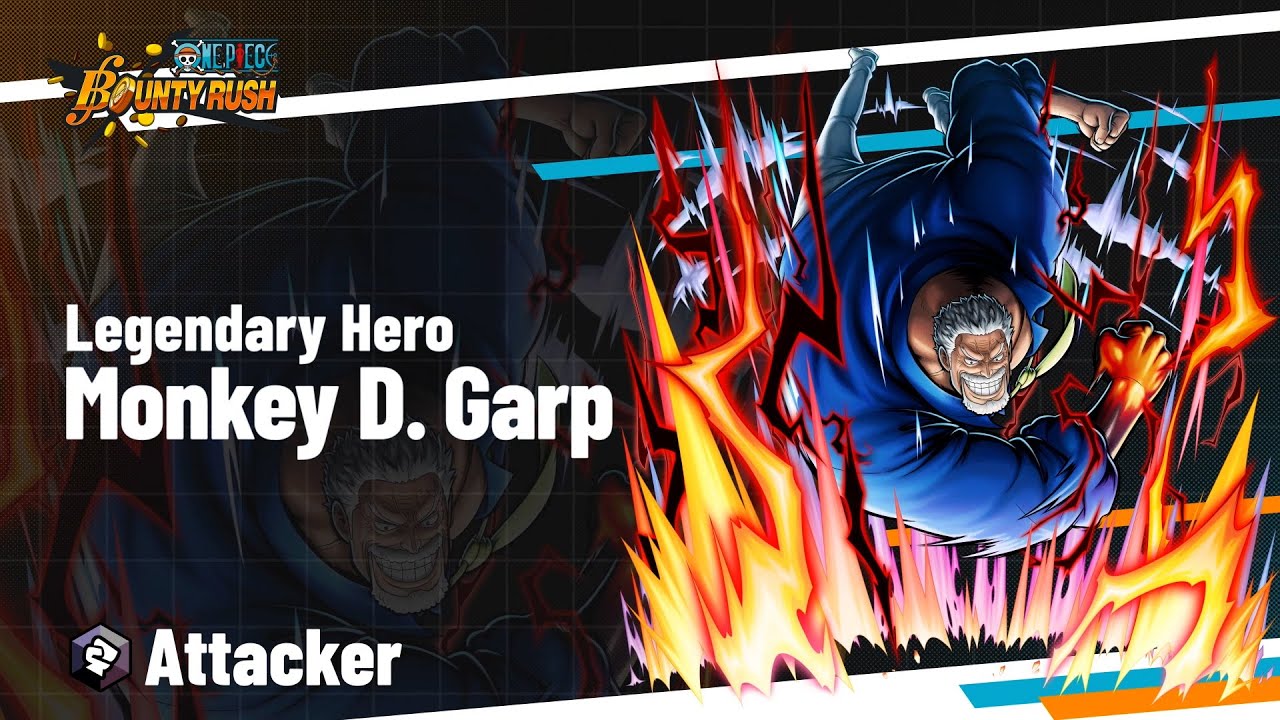 ONE PIECE BOUNTY RUSH - Legendary Hero Monkey D. Garp Gameplay Reveal Video