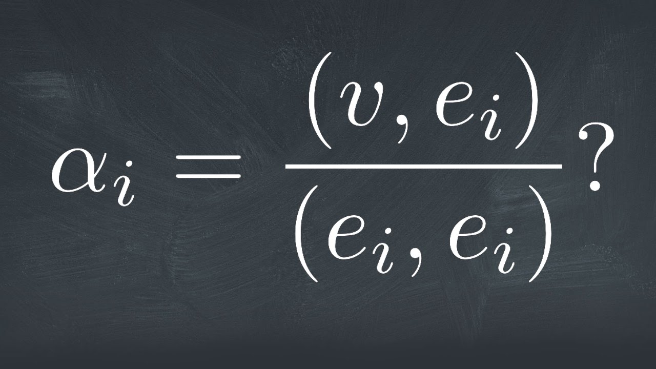 Decomposition by Inner Product in the Underdetermined Case and Least Squares