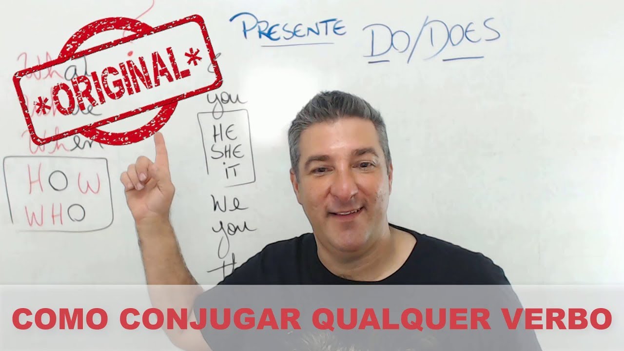 COMO CONJUGAR QUALQUER VERBO EM INGLÊS - AULA 01 - TEMPO PRESENTE