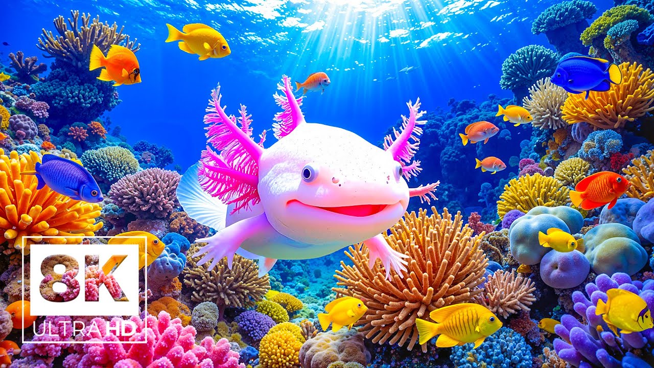 Aquarium World 8K – Explore Majestic Sea Creatures & Colorful Marine Life for Deep Relaxation