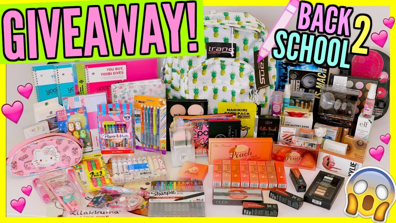 HUGE BACK TO SCHOOL GIVEAWAY! | 2 WINNERS!