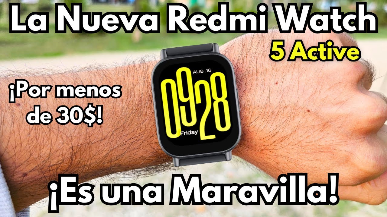 💥 Xiaomi Redmi Watch 5 Active ¡El MEJOR Smartwatch por MENOS de $30! Review COMPLETA