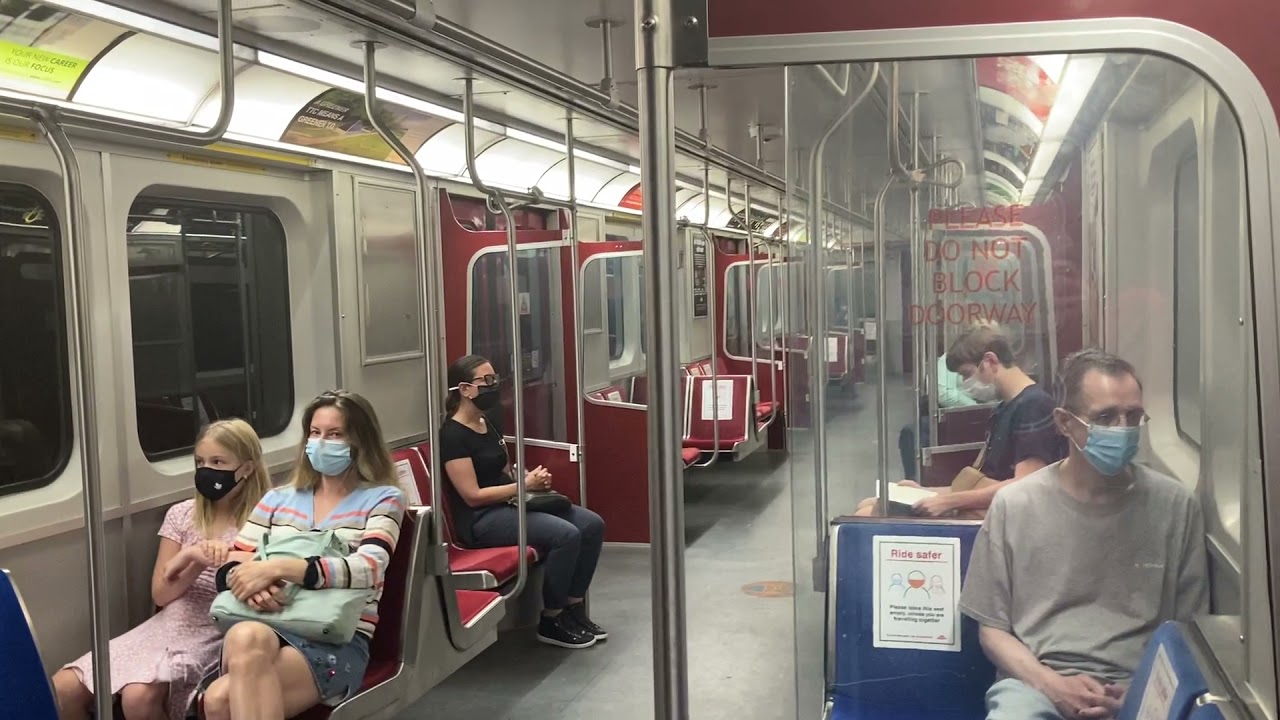Toronto TTC Subway Ride on Lines 1 and 2: Runnymede to Glencairn via St George  06/27/2021