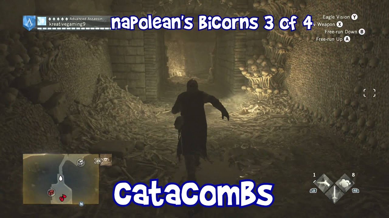 All Catacombs District Napoleon's Bicorns Location - 3 Bicorns - Napoleon's Artillery Outfit